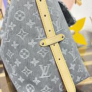 Kitlife Louis Vuitton CarryAll Bag Grey Denim M13289 39x15x30cm - 5