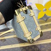 Kitlife Louis Vuitton Side Trunk Bag Grey Denim M13285 23.5x8.5x16cm - 5