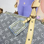 Kitlife Louis Vuitton Keepall Bandoulière 45 Bag Grey Denim M13748 45x20x27cm - 6