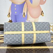 Kitlife Louis Vuitton Keepall Bandoulière 45 Bag Grey Denim M13748 45x20x27cm - 5