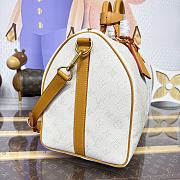 Kitlife Louis Vuitton Keepall Bandoulière 45 Bag White Monogram Heritage M14838 45x20x27cm - 4