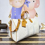 Kitlife Louis Vuitton Keepall Bandoulière 45 Bag White Monogram Heritage M14838 45x20x27cm - 2