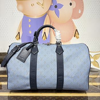 Kitlife Louis Vuitton Keepall Bandoulière 45 Bag Blue Monogram Heritage M14837 45x20x27cm