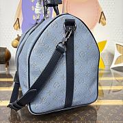 Kitlife Louis Vuitton Keepall Bandoulière 45 Bag Blue Monogram Heritage M14837 45x20x27cm - 4