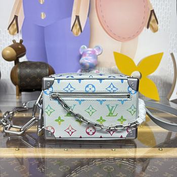 Kitlife Louis Vuitton Mini Soft Trunk Chain Bag White Gradient M13901 18.5x8x13cm