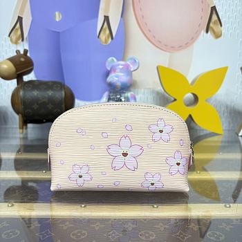 Kitlife Louis Vuitton x TM Cosmetic Pouch Pink Cherry Blossom M14052 19x6x12cm