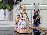 Kitlife Louis Vuitton x TM Alma BB Bag White Cherry M14234 23.5x17.5x 11.5cm - 5