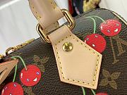 Kitlife Louis Vuitton x TM Speedy Bandoulière 20 Brown Monogram Canvas Cherry M13094 20.5x13.5x12cm - 2