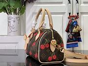 Kitlife Louis Vuitton x TM Speedy Bandoulière 20 Brown Monogram Canvas Cherry M13094 20.5x13.5x12cm - 6
