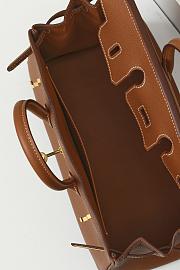 Kitlife Hermes Birkin Togo Leather Bag Brown With Gold Hardware BK250420 25x20x13cm - 3
