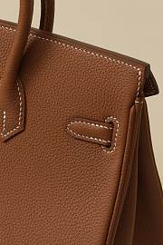 Kitlife Hermes Birkin Togo Leather Bag Brown With Gold Hardware BK250420 25x20x13cm - 6