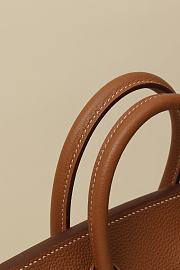 Kitlife Hermes Birkin Togo Leather Bag Brown With Silver Hardware BK250420 25x20x13cm - 6