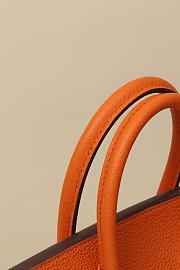 Kitlife Hermes Birkin Togo Leather Bag Orange With Gold Hardware BK250420 25x20x13cm - 6