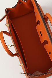 Kitlife Hermes Birkin Togo Leather Bag Orange With Gold Hardware BK250420 25x20x13cm - 2