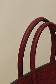 Kitlife Hermes Birkin Togo Leather Bag Burgundy With Gold Hardware BK250420 25x20x13cm - 5