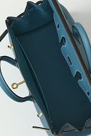 Kitlife Hermes Birkin Togo Leather Bag Blue With Gold Hardware BK250420 25x20x13cm - 2