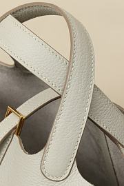 Kitlife Hermes Picotin Bag White With Gold Hardware CL180180 18x13x18cm - 2