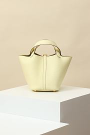 Kitlife Hermes Picotin Bag Light Yellow With Gold Hardware CL180180 18x13x18cm  - 6