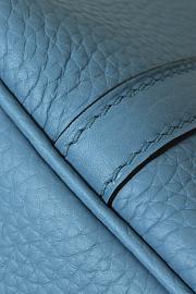 Kitlife Hermes Picotin Bag Blue With Silver Hardware CL180180 18x13x18cm - 3