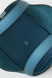 Kitlife Hermes Picotin Bag Blue With Silver Hardware CL180180 18x13x18cm - 2