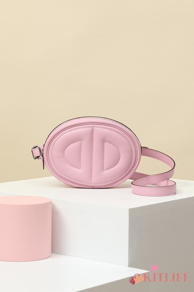 Kitlife Hermes In-the-Loop Belt Bag Pink ZYB1901580 19x13x4cm  - 1