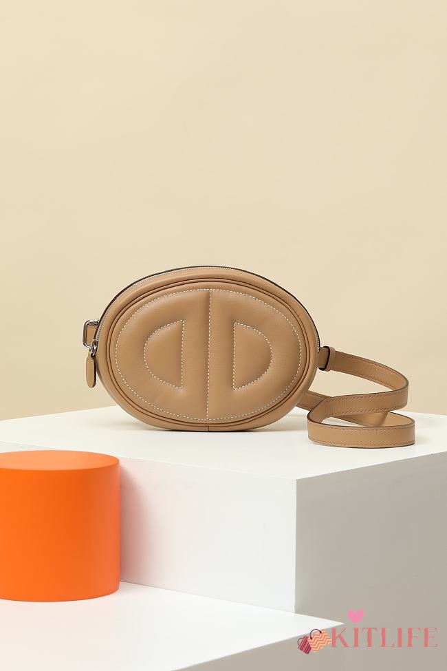 Kitlife Hermes In-the-Loop Belt Bag Brown ZYB1901580 19x13x4cm - 1