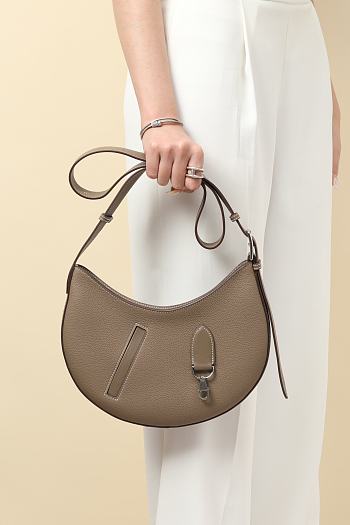 Kitlife Hermes P'tit Arcon Bag Gris Misty Elephant Grey Togo and Swift Leather 28x15.5x3cm