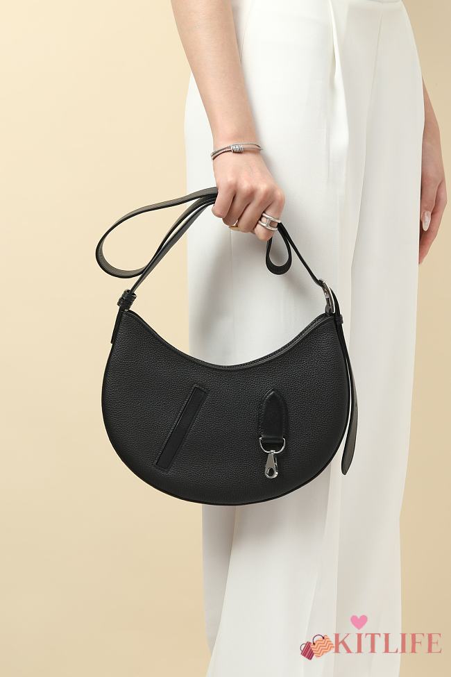 Kitlife Hermes P'tit Arcon Bag Gris Misty Black Togo and Swift Leather 28x15.5x3cm  - 1