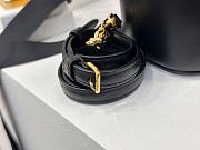 Kitlife Celine Louise Mini Black Cowhide Leather Bucket Bag 10N473 13.5x16x10cm - 4