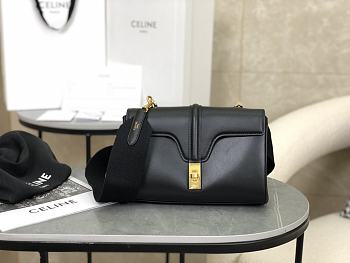 Kitlife Celine Teen Soft 16 Shoulder Bag Black 196853 23x15x9cm