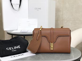 Kitlife Celine Teen Soft 16 Shoulder Bag Brown 196853 23x15x9cm
