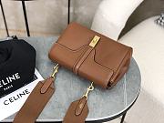 Kitlife Celine Teen Soft 16 Shoulder Bag Brown 196853 23x15x9cm - 4