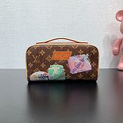 Kitlife Louis Vuitton Toiletry Bag Monogram Coated Canvas M14744 24x13x13cm - 6