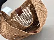Kitlife Chloe The Summer Banana Hobo Straw Bag Beige 36x21.5x2cm - 6