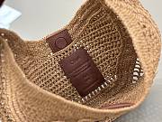 Kitlife Chloe The Summer Banana Hobo Straw Bag Beige 36x21.5x2cm - 3