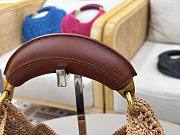 Kitlife Chloe The Summer Banana Hobo Straw Bag Beige 36x21.5x2cm - 2