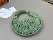Kitlife Chloe The Summer Banana Hobo Straw Bag Green 36x21.5x2cm - 6