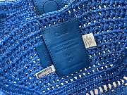 Kitlife Chloe The Summer Banana Hobo Straw Bag Blue 36x21.5x2cm - 2