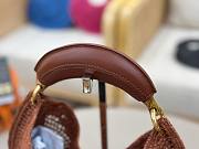 Kitlife Chloe The Summer Banana Hobo Straw Bag Brown 36x21.5x2cm - 6