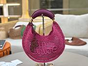 Kitlife Chloe The Summer Banana Hobo Straw Bag Pink 36x21.5x2cm - 1