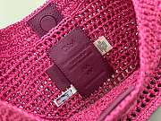 Kitlife Chloe The Summer Banana Hobo Straw Bag Pink 36x21.5x2cm - 4