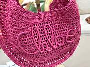 Kitlife Chloe The Summer Banana Hobo Straw Bag Pink 36x21.5x2cm - 2
