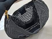 Kitlife Chloe The Summer Banana Hobo Straw Bag Black 36x21.5x2cm - 5