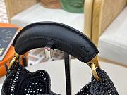 Kitlife Chloe The Summer Banana Hobo Straw Bag Black 36x21.5x2cm - 3