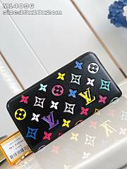 Kitlife Louis Vuitton x TM Zippy Wallet Black Multicolor M14096 19x10x2cm - 1