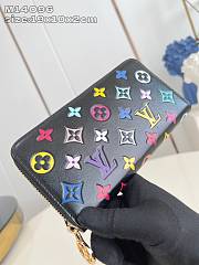 Kitlife Louis Vuitton x TM Zippy Wallet Black Multicolor M14096 19x10x2cm - 3