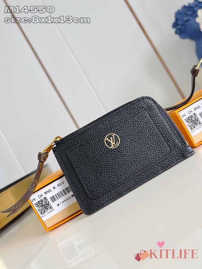 Kitlife Louis Vuitton Low Key Card Wallet Black M14550 13x8.5x1cm - 1