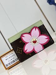 Kitlife Louis Vuitton x TM Card Holder Cherry Blossom M13429 11x7x0.5cm - 1