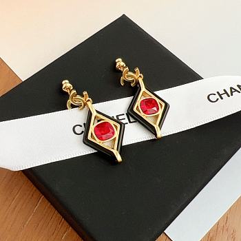 Kitlife Chanel Red Pendant Earrings