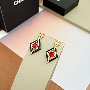 Kitlife Chanel Red Pendant Earrings - 4